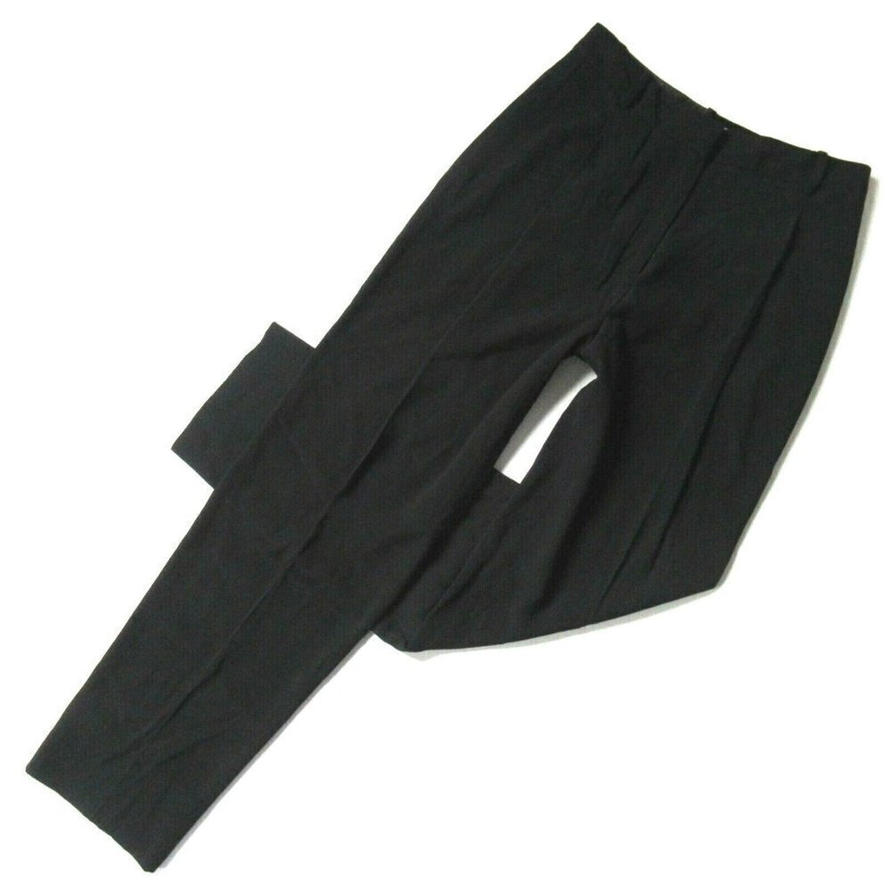 NWT MM. LaFleur Elliott in Black Crinkle Crepe Wool Pleated Pants 0 $225